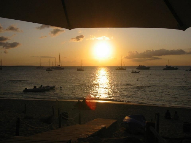  伊维萨岛的日落 